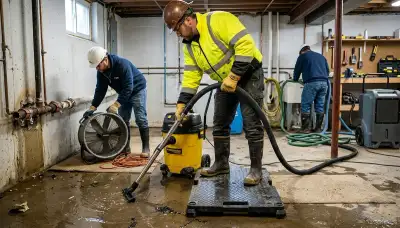 Burst pipe cleanup in Richardson, TX by water damage restoration team: drying and damage control