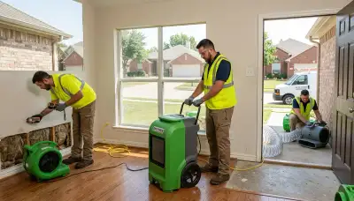 Water damage restoration team serving Richardson, TX for fast water removal and cleanup